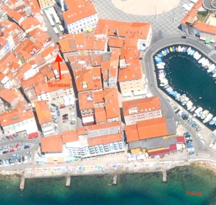 Tartini - Private Roof Terrace - Self Check-In Appartement Piran Buitenkant foto